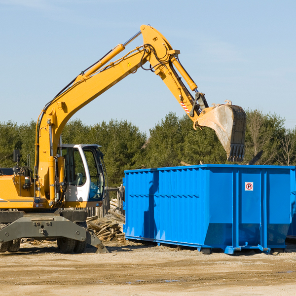 are there any restrictions on where a residential dumpster can be placed in White Oak GA